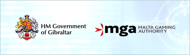 ジブラルタル政府ギャンブリングコミッショナーとマルタゲーミングオーソリティーのロゴ
